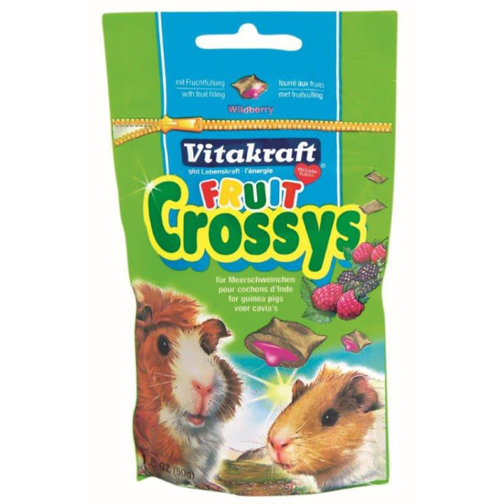 Snacks rellenos para cobayas Vitakraft Fruit Crossys - Kompymascotas