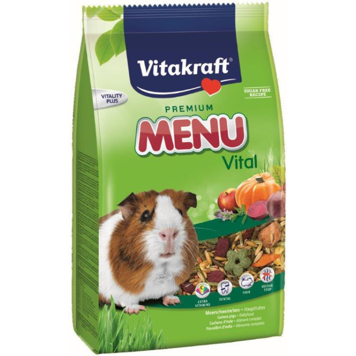 Alimento para cobayas Vitakraft Menu Premium Vital - Kompymascotas