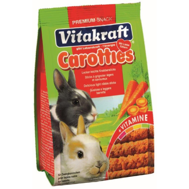 Alimento en bocaditos para conejos Vitakraft Carotties - Kompymascotas