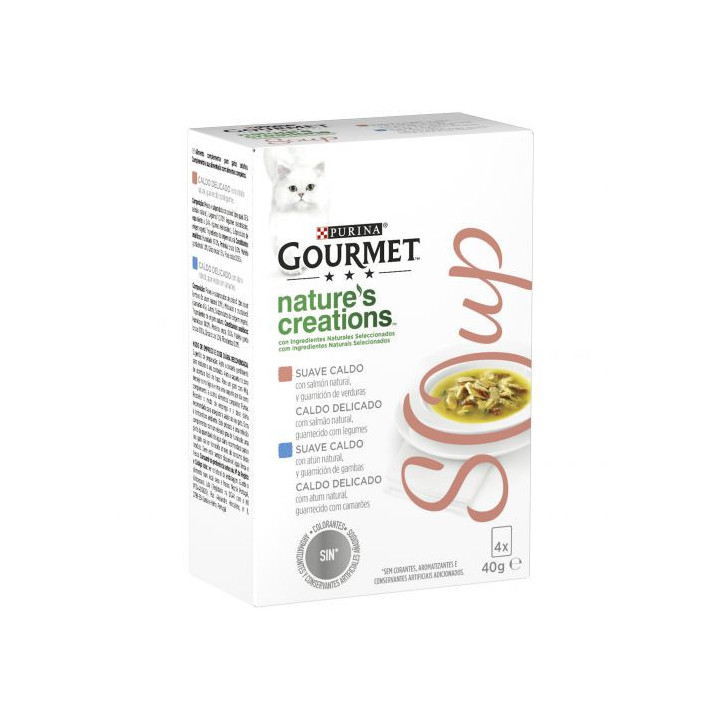 Sopa PURINA GOURMET Crystal, alimento húmedo para gato - Kompymascotas
