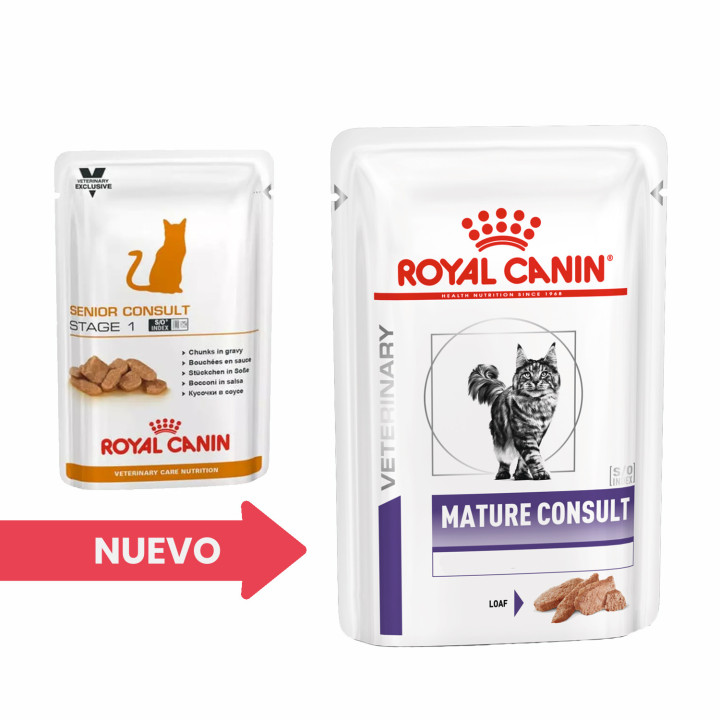 Comida húmeda para gatos Royal Canin Senior Consult Stage 1 - Kompymascotas