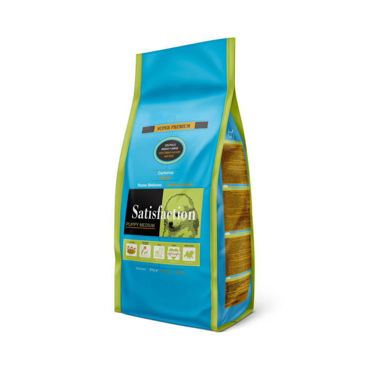 Satisfaction Puppy Medium, pienso para cachorros - Kompymascotas