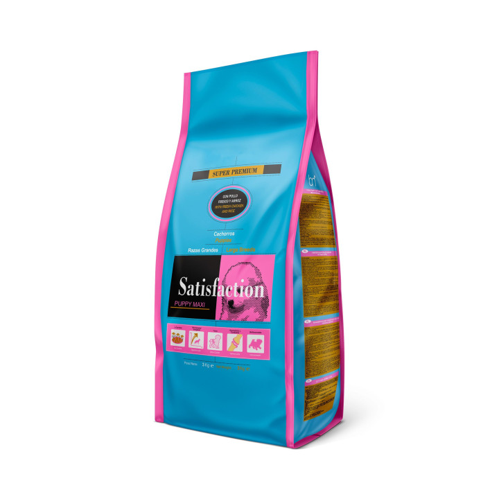 Satisfaction Puppy Maxi, pienso para cachorros - Kompymascotas