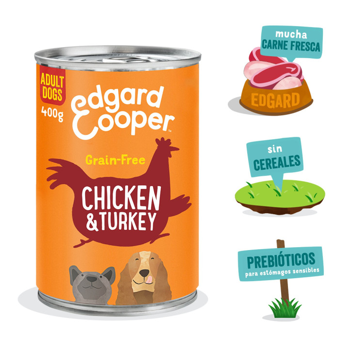 Edgard & Cooper, comida húmeda natural para perros - Kompymascotas