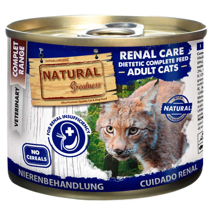Natural Greatness Renal Care para gatos (lata)