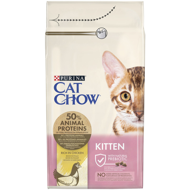 Cat Chow Kitten Pollo Pienso para gatos - Kompymascotas