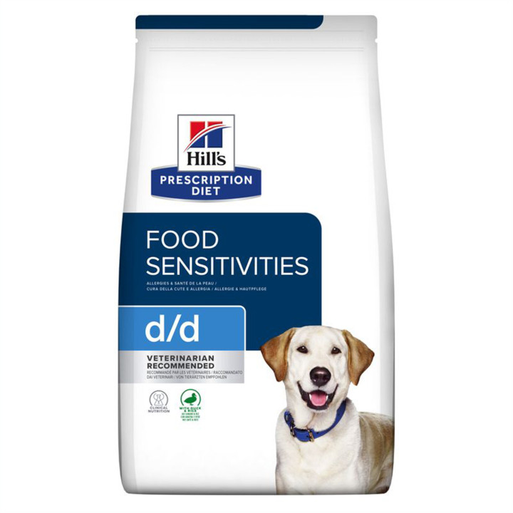 Pienso veterinario Hill's Prescription Diet Canine d/d pato y arroz - Kompymascotas