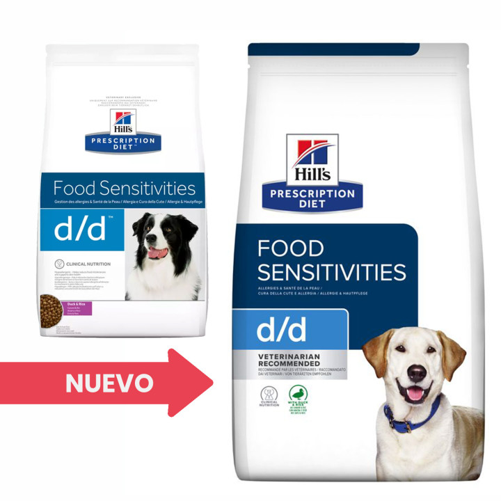 Pienso veterinario Hill's Prescription Diet Canine d/d pato y arroz - Kompymascotas