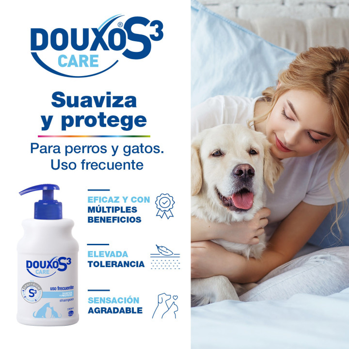 DOUXO S3 CARE Champú hidratante para perros y gatos