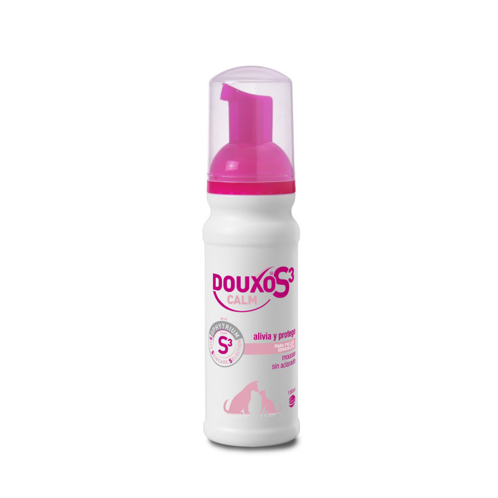 DOUXO S3 CALM Mousse para pieles sensibles de perros y gatos