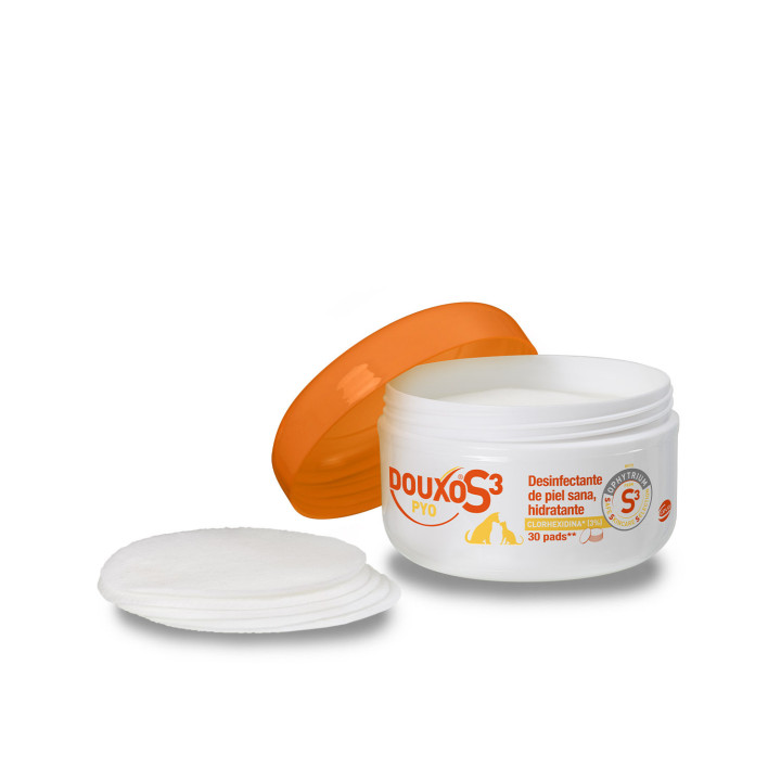 DOUXO S3 PYO Pads Desinfectante de piel sana hidratante