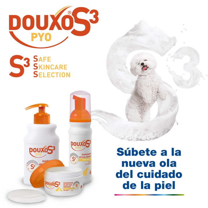 DOUXO S3 PYO Pads Desinfectante de piel sana hidratante