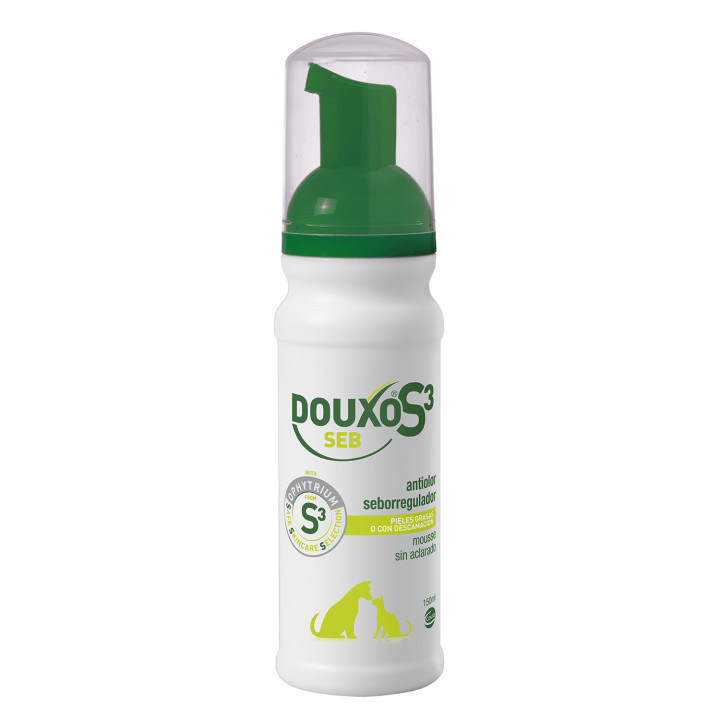 DOUXO S3 SEB Mousse antiolor y Seborregulador para perros y gatos