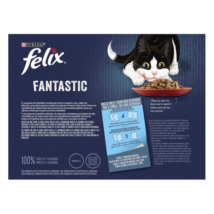 Purina Felix Fantastic Festín de Sabores Gelatina - Kompymascotas