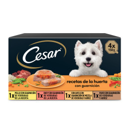 Tarrina Cesar Receta de la Huerta Selección, Comida húmeda para perros - Kompymascotas