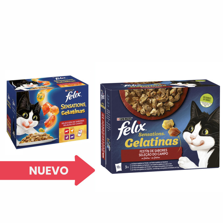 PURINA FELIX Sensation   Gelatinas Selección de Carnes
