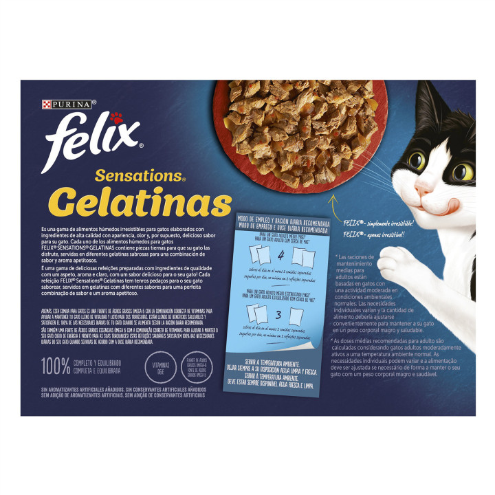 PURINA FELIX Sensation   Gelatinas Selección de Carnes