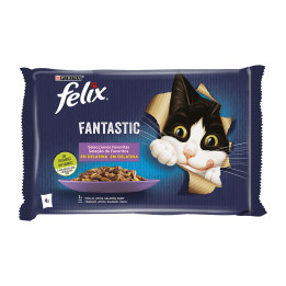 Purina Felix Selecciones Favoritas, comida húmeda para gatos - Kompymascotas