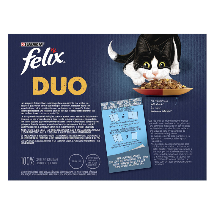 Purina Felix Fantastic Duo Delicious con carne 