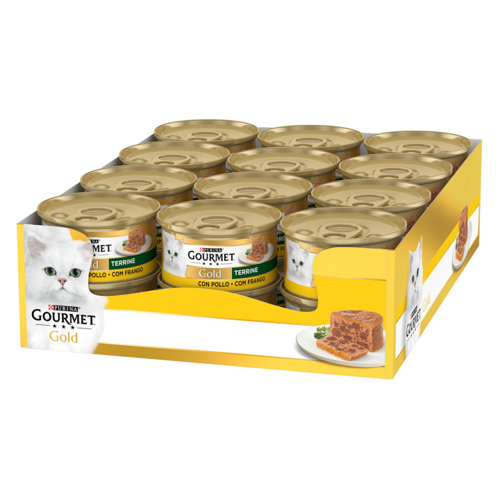 Purina Gourmet Gold Tarrine, comida húmeda para gatos - Kompymascotas