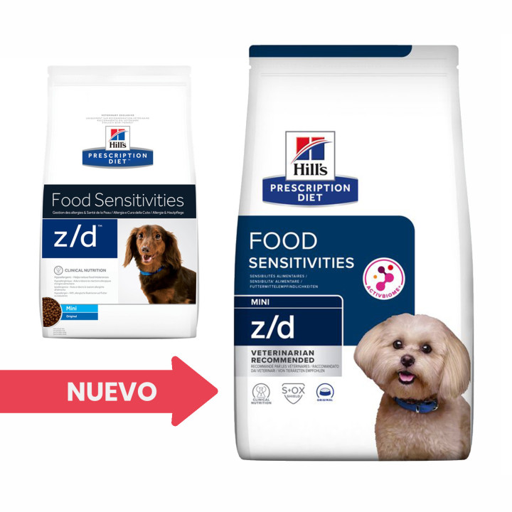 Hill's Prescription Diet Canine z/d Mini, Pienso para perros - Kompymascotas