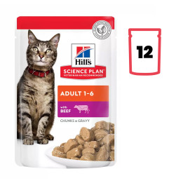Hill's Science Plan Feline Adult, Comida Húmeda para gatos - Kompymascotas