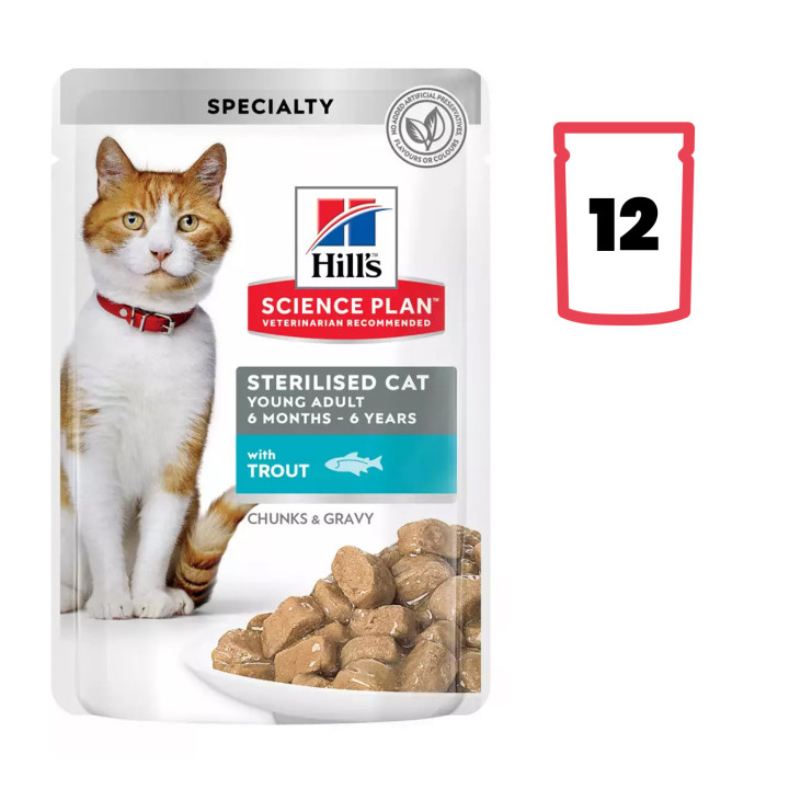 Hill´s Science Plan Feline Sterilised Trucha - Kompymascotas