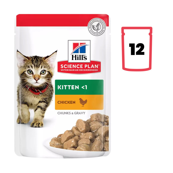 Hill's Science Plan Kitten con Pollo, Comida Húmeda gatos - Kompymascotas