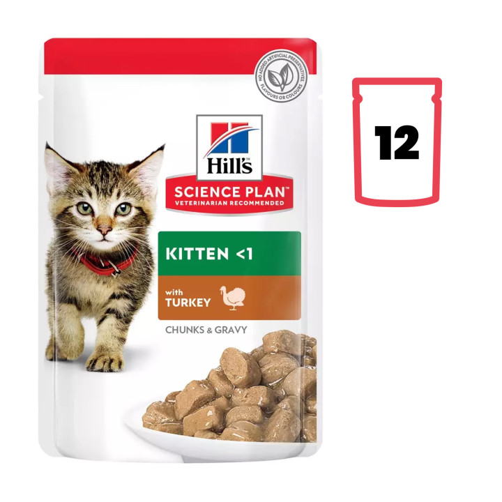 Hill's Science Plan Kitten con Pavo, Comida Húmeda - Kompymascotas