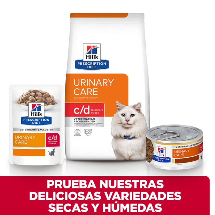 Hill's Prescription Urinary Stress, Comida húmeda para gatos - Kompymascotas