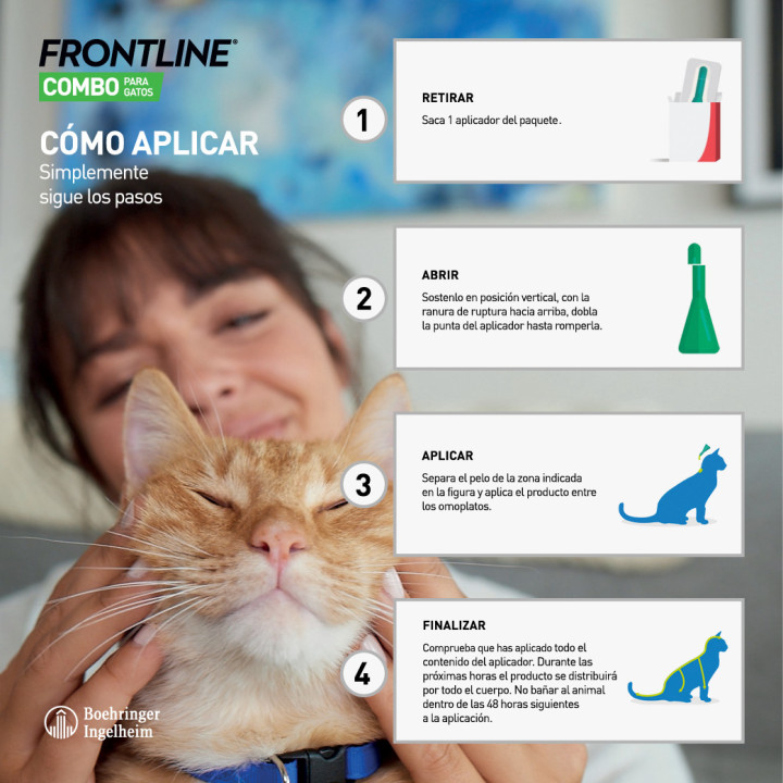 Frontline Combo Spot , Pipetas para gatos - Kompymascotas