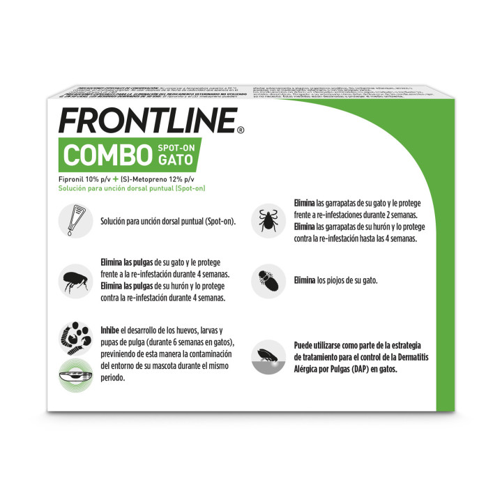 Frontline Combo Spot , Pipetas para gatos - Kompymascotas