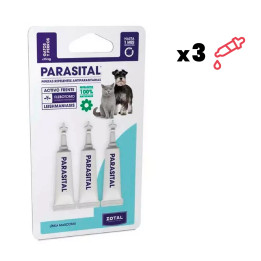 Parasital Pipetas para Perro pequeño y Gato de Zotal - Kompymascotas