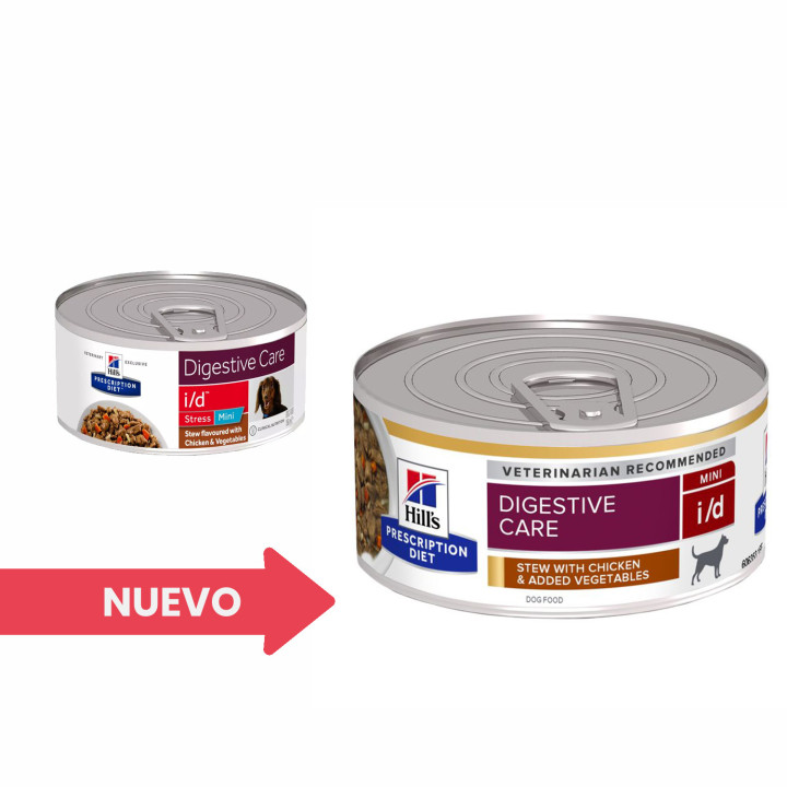 Hill´s Prescription Diet Canine i/d Stress Mini Estofado, comida húmeda para perros - Kompymascotas