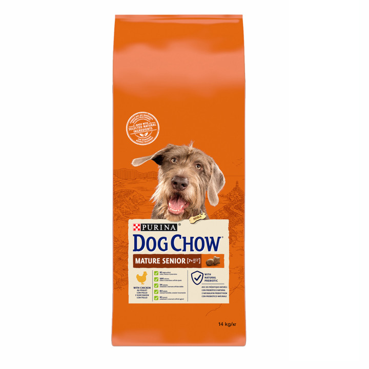 Dog Chow Senior Pollo, pienso para perros - Kompymascotas