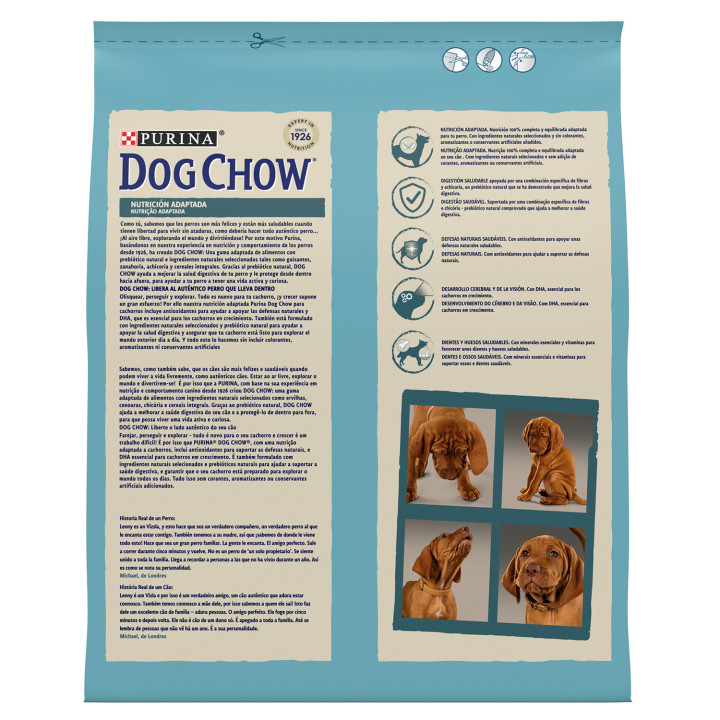 Pienso para perros Dog Chow Puppy Pollo - Kompymascotas