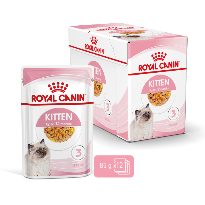 Comida húmeda Royal Canin Kitten (Gelatina) para gatos - Kompymascotas