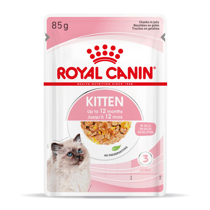 Comida húmeda Royal Canin Kitten (Gelatina) para gatos - Kompymascotas