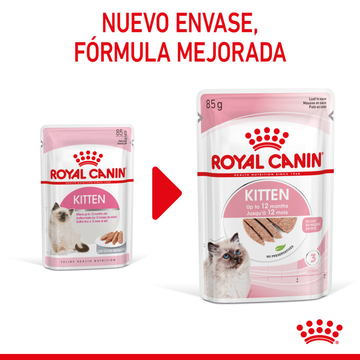 Comida húmeda Royal Canin Kitten (Paté) para gatos - Kompymascotas
