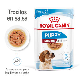 Royal Canin Medium Puppy comida húmeda para cachorro de razas tamaño mediano