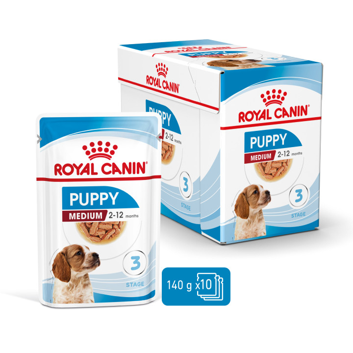 Royal Canin Medium Puppy comida húmeda para cachorro de razas tamaño mediano