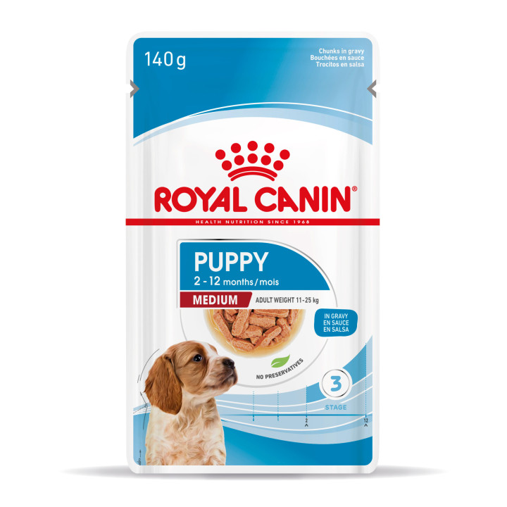 Royal Canin Medium Puppy comida húmeda para cachorro de razas tamaño mediano