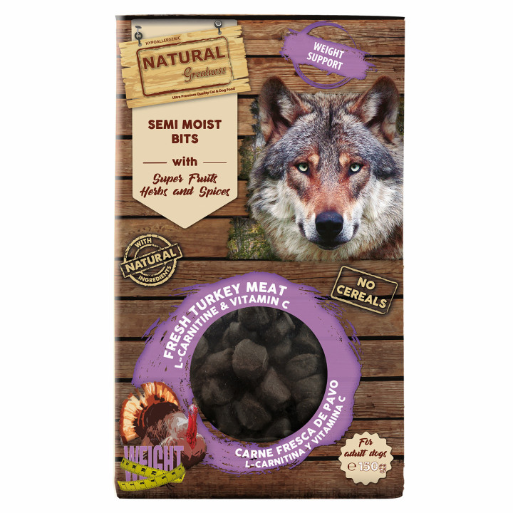 Natural Greatness Bits semihúmedos Weight Support - Kompymascotas