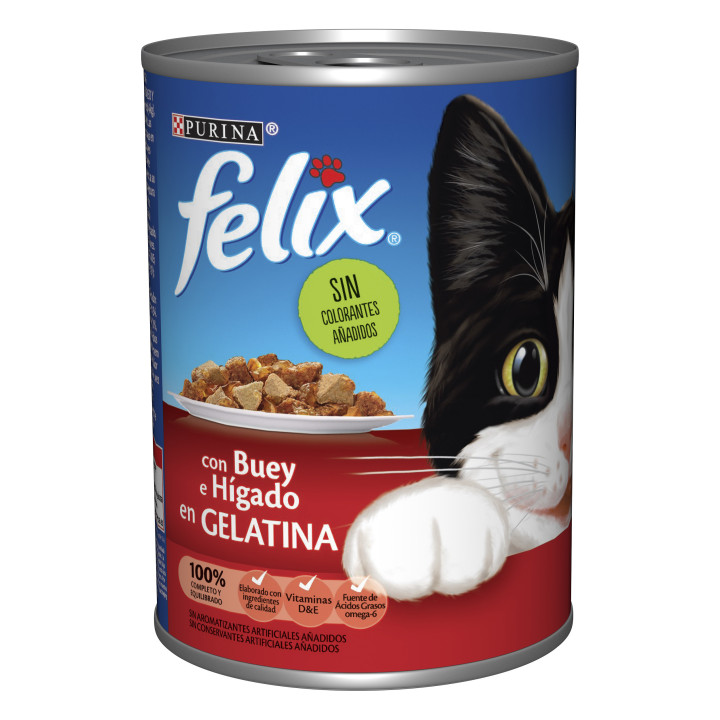 Purina Félix Estándar Buey e Hígado en Gelatina - Kompymascotas