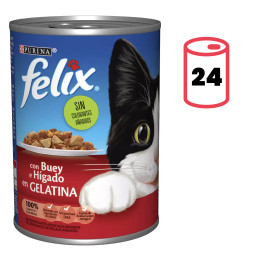 Purina Félix Estándar Buey e Hígado en Gelatina - Kompymascotas