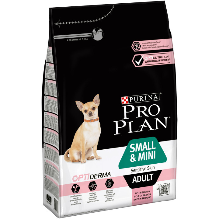 Purina Pro Plan Small & Mini Adult Sensitive Skin Pienso para perros - Kompymascotas