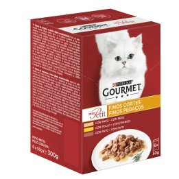 PURINA GOURMET Mon Petit Aves, Comida húmeda para gatos - Kompymascotas