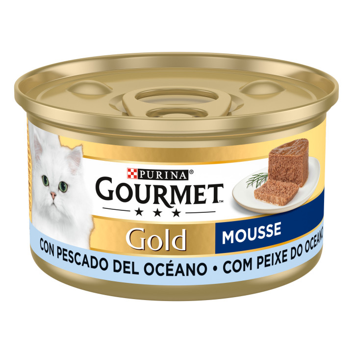 Purina Gourmet Gold Mousse, comida húmeda para gatos - Kompymascotas