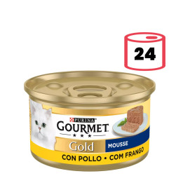 Purina Gourmet Gold Mousse, comida húmeda para gatos - Kompymascotas