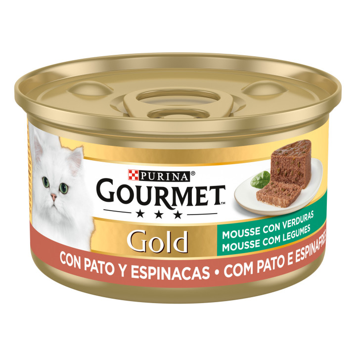 Purina Gourmet Gold Mousse, comida húmeda para gatos - Kompymascotas